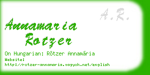 annamaria rotzer business card